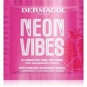 Dermacol Neon Vibes osviežujúca zlupovacia maska pre okamžité rozjasnenie 8 ml