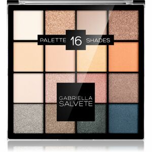 Gabriella Salvete Eyeshadow 16 Shades Palette paletka očných tieňov odtieň 01 Gold 20,8 g