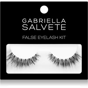 Gabriella Salvete False Eyelash Kit umelé mihalnice s lepidlom typ Basic Black