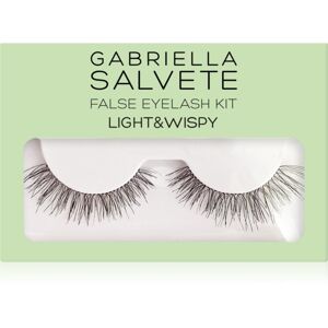 Gabriella Salvete False Eyelash Kit Light & Wispy umelé mihalnice s lepidlom 1 ks