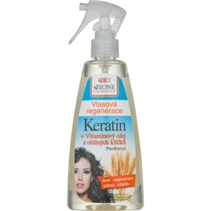 Bione Cosmetics Keratin + Obilné klíčky bezoplachová vlasová starostlivosť v spreji 260 ml