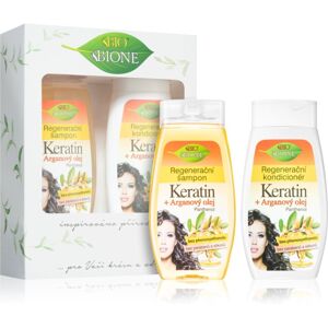Bione Cosmetics Keratin + Arganový olej darčeková sada (na vlasy )
