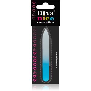 Diva & Nice Cosmetics Accessories sklený pilník na nechty malý Blue