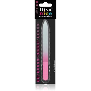 Diva & Nice Cosmetics Accessories sklený pilník na nechty veľký Pink 1 ks