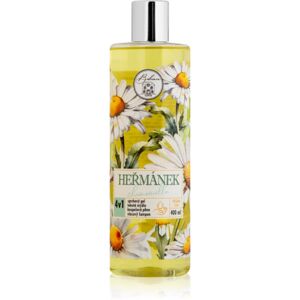 Bohemia Gifts & Cosmetics Flower Line Chamomilla umývací gél na telo a vlasy 4 v 1 400 ml