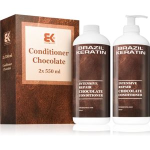 Brazil Keratin Chocolate Intensive Repair Conditioner výhodné balenie pre poškodené vlasy