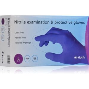 Holík Nitril nitrilové nepudrované vyšetrovacie a ochranné rukavice veľkosť L 100 ks
