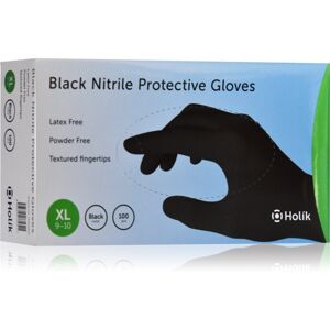 Holík Nitril Black nitrilové nepudrované ochranné rukavice veľkosť XL 100 ks