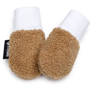 T-TOMI TEDDY Gloves Brown rukavice pre deti od narodenia 0-6 months 1 ks
