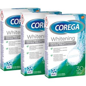 Corega Tabs Antibacterial tablety na bielenie 3x30 ks