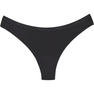 Snuggs Period Underwear Brazilian: Light Flow látkové menštruačné nohavičky pre slabú menštruáciu veľkosť XS Black 1 ks