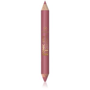 Dermacol Iconic Lips rúž a kontúrovacia ceruzka na pery 2 v 1 odtieň 01 10 g