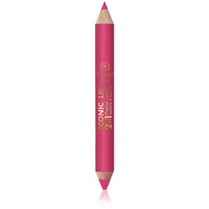 Dermacol Iconic Lips rúž a kontúrovacia ceruzka na pery 2 v 1 odtieň 03