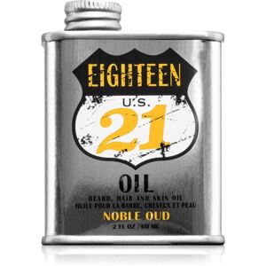 18.21 Man Made Noble Oud Oil vyživujúci olej na vlasy na tvár a fúzy 60 ml