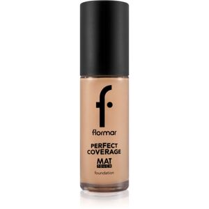 flormar Perfect Coverage Mat Touch Foundation zmatňujúci make-up pre zmiešanú až mastnú pokožku odtieň 301 Soft Beige 30 ml