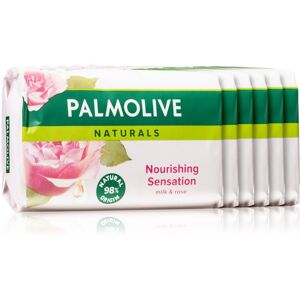 Palmolive Naturals Milk & Rose tuhé mydlo (s vôňou ruží)