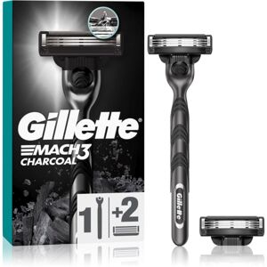 Gillette Mach3 Charcoal holiaci strojček + náhradné hlavice 2 ks