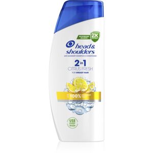 Head & Shoulders Citrus Fresh 2v1 šampón proti lupinám pre mastné vlasy 625 ml