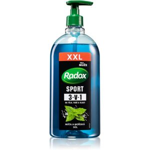 Radox Men Sport sprchový gél pre mužov na tvár, telo a vlasy 750 ml