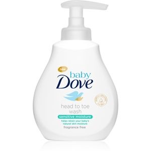 Dove Baby Sensitive Moisture umývací gél na telo a vlasy 200 ml