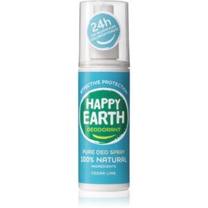 Happy Earth 100% Natural Deodorant Spray Cedar Lime dezodorant 100 ml