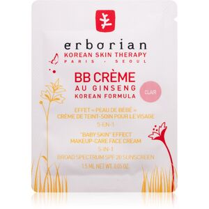 Erborian BB Cream tónovací krém pre dokonalý vzhľad pleti SPF 20 veľké balenie odtieň Clair 1.5 ml