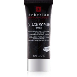 Erborian Black Charcoal exfoliačná čistiaca pleťová maska 50 ml
