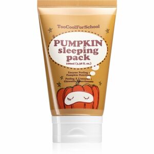 Too Cool For School Pumpkin Sleeping Pack rozjasňujúca nočná maska s peelingovým efektom 100 ml