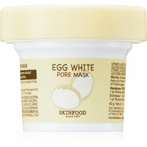 Skinfood Egg White Pore Control čistiaca maska pre redukciu kožného mazu a minimalizáciu pórov 125 g