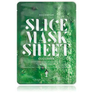 KOCOSTAR Slice Mask Sheet Cucumber upokojujúca plátienková maska s hydratačným účinkom 20 ml