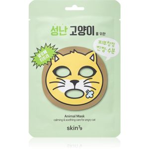 Skin79 Animal For Angry Cat plátenná maska s hydratačným a upokojujúcim účinkom 23 g
