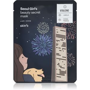 Skin79 Seoul Girl's Beauty Secret spevňujúca plátenková maska na kontúry tváre 20 g