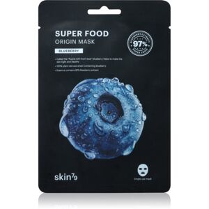 Skin79 Super Food Blueberry hydratačná plátienková maska proti vráskam 20 ml