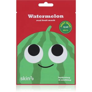 Skin79 Real Fruit Watermelon plátenná maska s upokojujúcim účinkom 23 ml