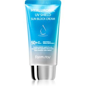 Farmstay Hyaluronic UV Shield Sun Block Cream ochranný pleťový krém s kyselinou hyalurónovou SPF 50+ 70 g