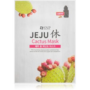 SNP Jeju Cactus hydratačná plátienková maska s vyživujúcim účinkom 22 ml