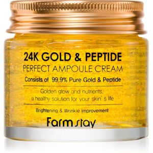 Farmstay 24K Gold & Peptide Perfect Ampoule Cream hydratačný krém proti starnutiu pleti 80 ml