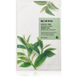 Mizon Joyful Time Green Tea plátenná maska s hydratačným a revitalizačným účinkom 23 g