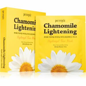 Petitfée Chamomile Lightening zosvetľujúca maska pre rozjasnenie a hydratáciu 5 ks