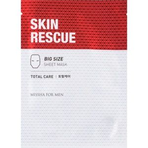 Missha For Men Skin Rescue protivrásková plátenná maska pre mužov