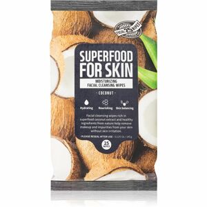Farm Skin Super Food For Skin COCONUT čistiace a odličovacie obrúsky 25 ks
