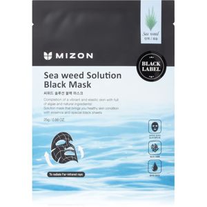 Mizon Black Solution Sea Weed vyživujúca plátienková maska pre spevnenie pleti 25 g