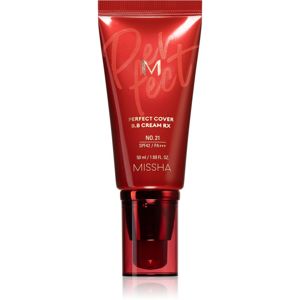 Missha M Perfect Cover RX BB krém s vysokou UV ochranou odtieň No.21 Light Beige 50 ml