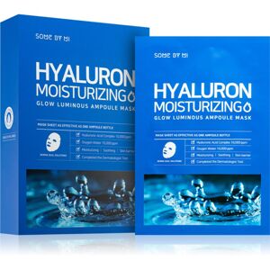 Some By Mi Glow Luminous Hyaluron Moisturizing hydratačná plátienková maska s kyselinou hyalurónovou 10x25 g