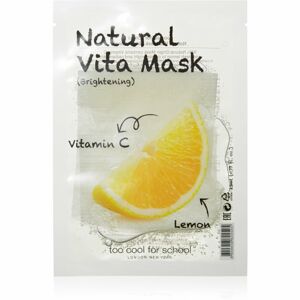 Too Cool For School Natural Vita Mask Brightening Lemon rozjasňujúca plátienková maska 23 g