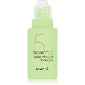 MASIL 5 Probiotics Apple Vinegar hĺbkovo čistiaci šampón na vlasy a vlasovú pokožku 50 ml