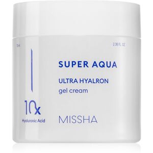 Missha Super Aqua 10 Hyaluronic Acid ľahký hydratačný gélový krém pre citlivú a intolerantnú pleť 70 ml