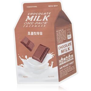 A´pieu One-Pack Milk Mask Chocolate ošetrujúca plátienková maska 21 g
