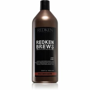 Redken Brews 3 v 1 šampón, kondicionér a sprchový gél 1000 ml
