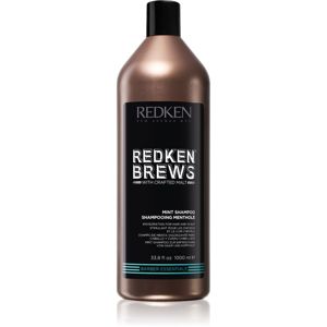 Redken Brews povzbudzujúci mentolový šampón na vlasy a pokožku hlavy 1000 ml